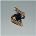 Tipo: Anillo Ring - Estilo: Modero - Material: Oro  - Piedras: Zafiro y Diamantes