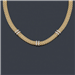Tipo: Collar Panther  - Estilo: 6 Motivos Oro Blanco - Material: Oro Amarillo - Piedras: Diamantes